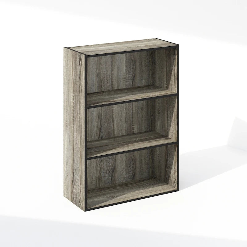 Estantería sencilla abierta, libreros, de 3 niveles