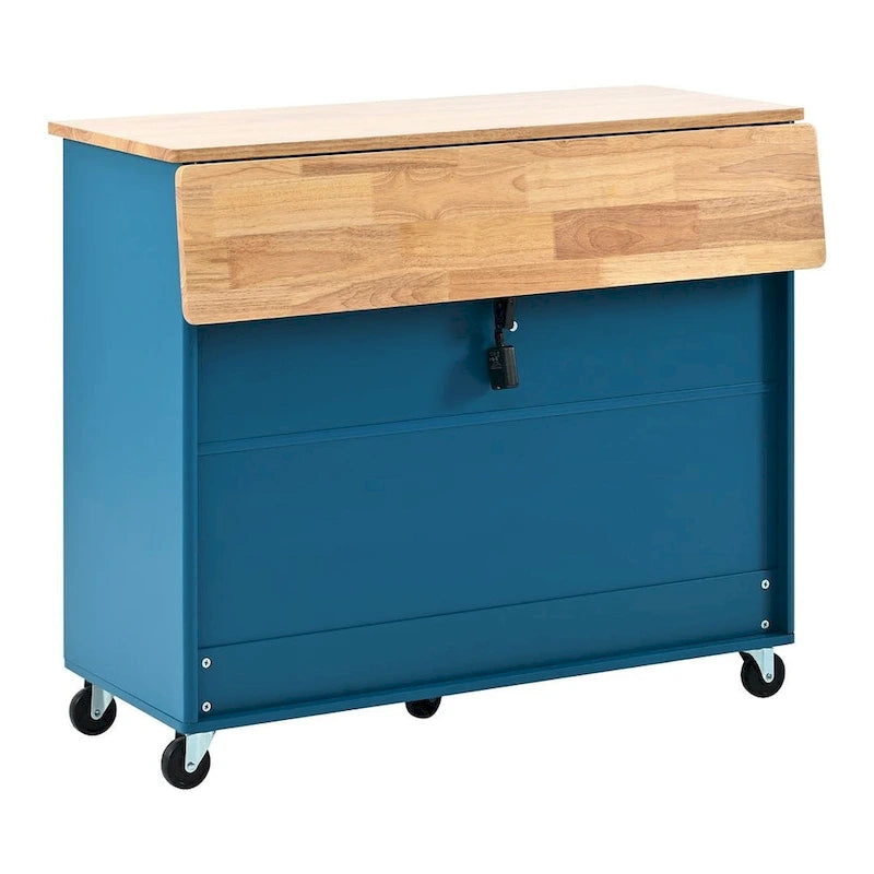Carrito de cocina plegable con luces LED