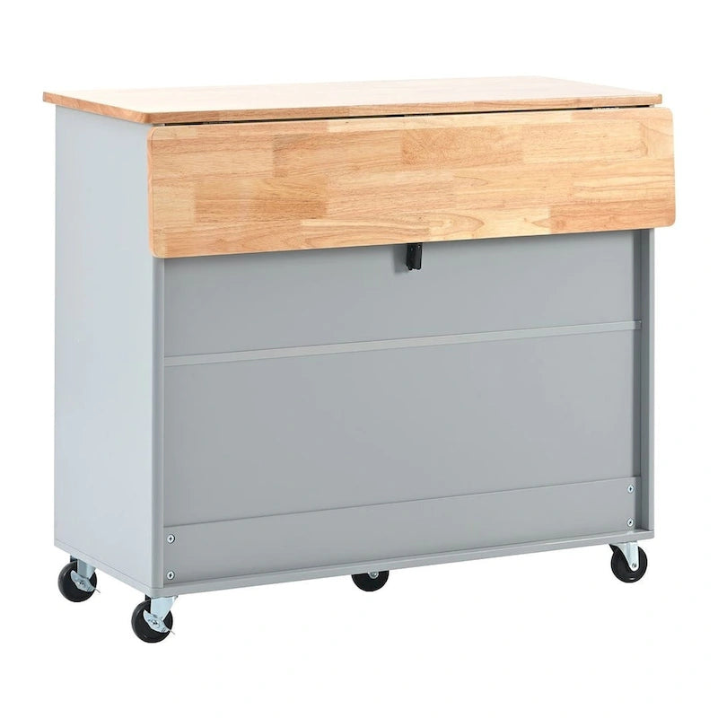 Carrito de cocina plegable con luces LED