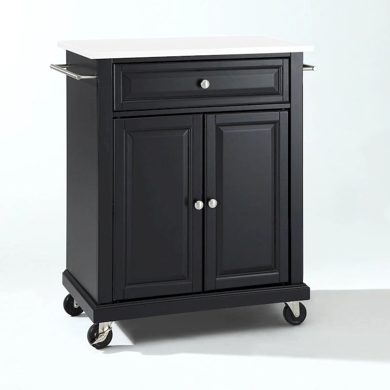 Carrito de cocina portátil con encimera de granito - 31W x 18D x 35.5H