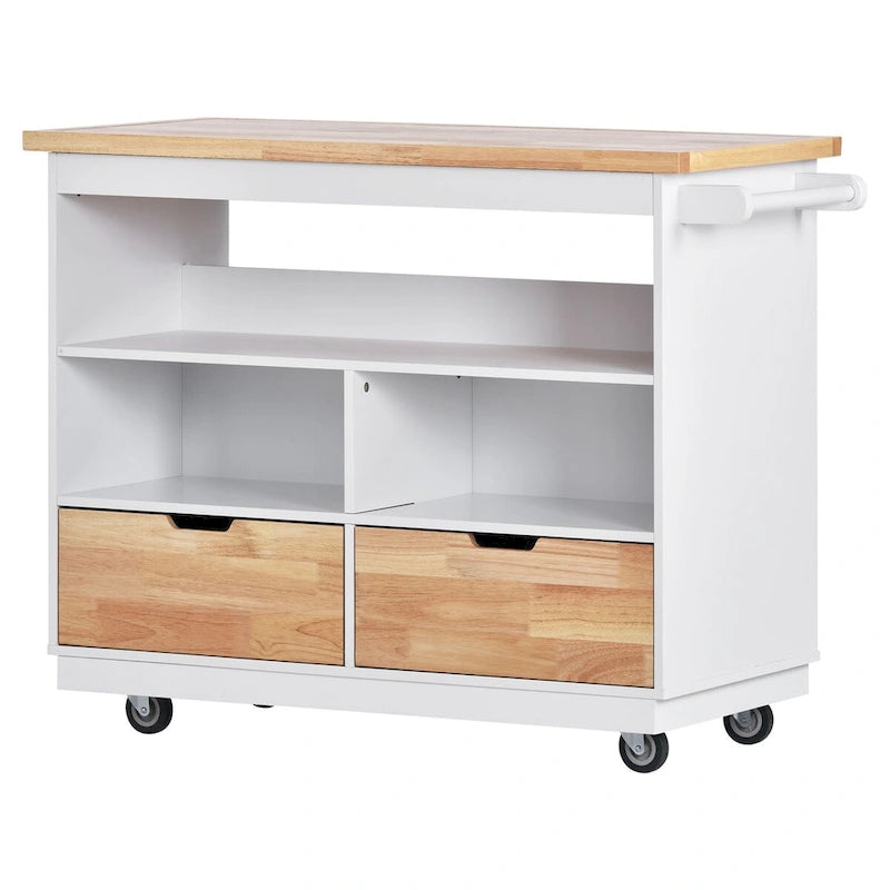 Carrello isola da cucina bifacciale
