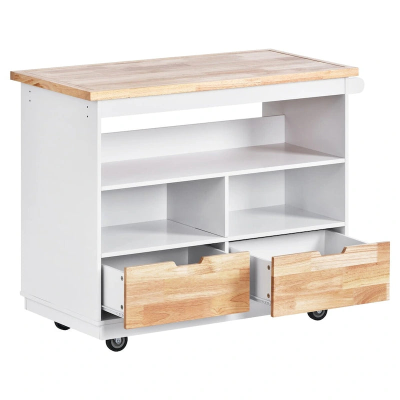 Carrello isola da cucina bifacciale
