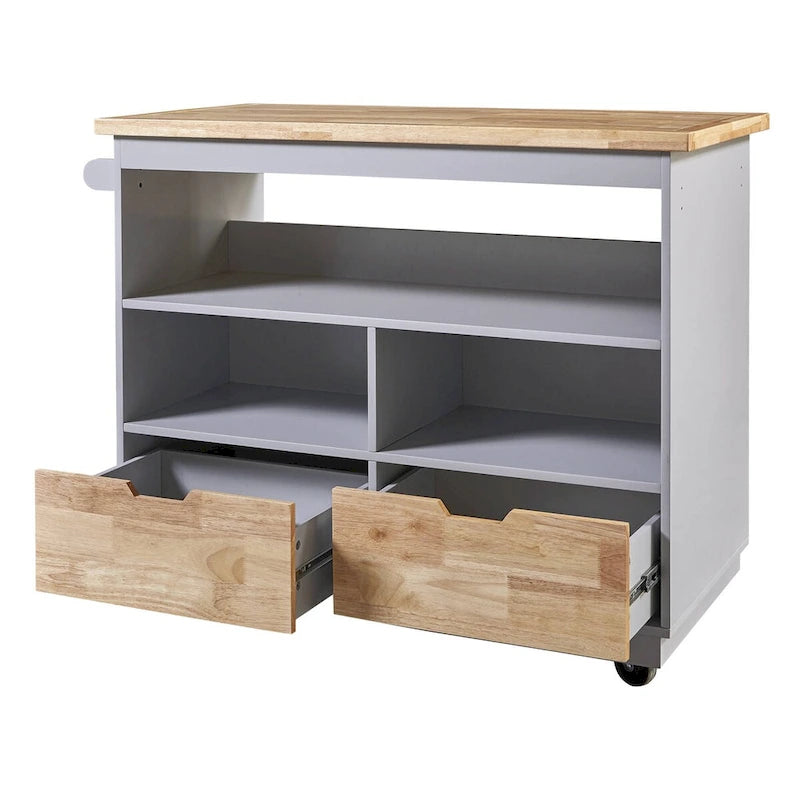 Carrello isola da cucina bifacciale
